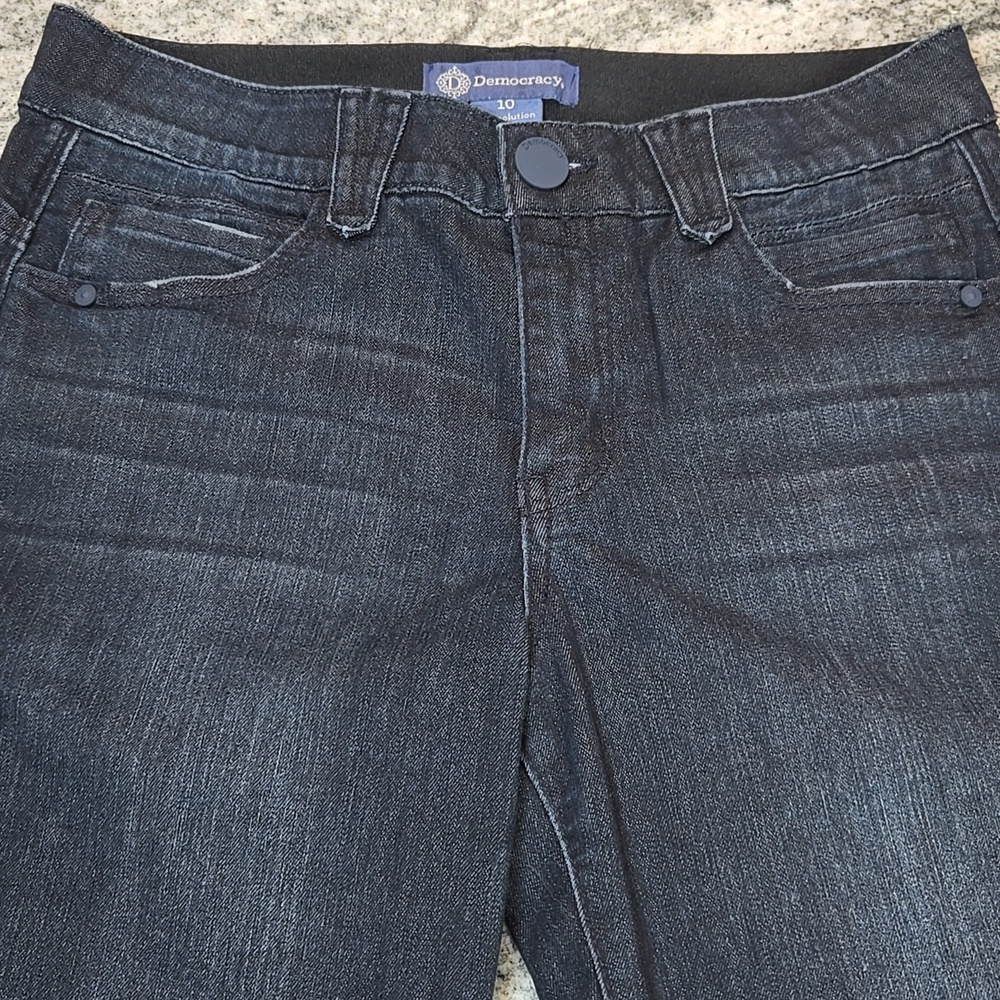 Democracy Ab-Solution Women's Size 10 Dark Blue Mid-Rise Stretch Skinny Jeans